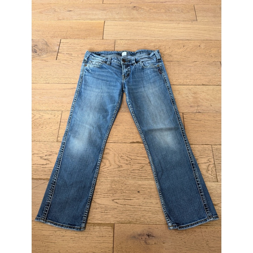Silver Jeans Co Frances Low Rise Bootcut Medium Wash Distressed 30x31‎ (529)